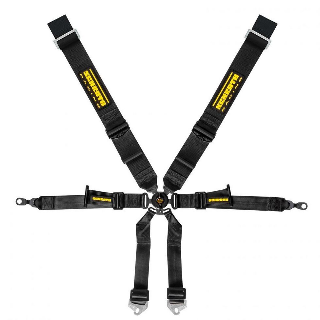 SCHROTH 94690-0 Seat Belt Profi 6-point 3x2 Black for PORSCHE 911 GT3 / GT3RS (997 / 996) Photo-0 