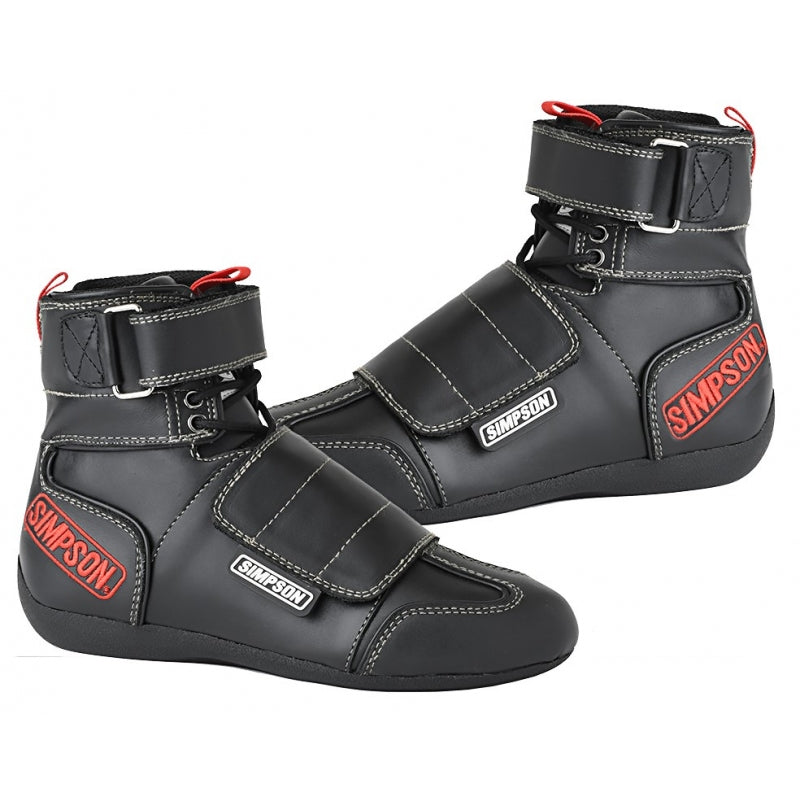 SIMPSON RT800BK RT-20 Drag racing shoes, SFI 3.2A/20, black, size 41 EU/8 US Photo-0 