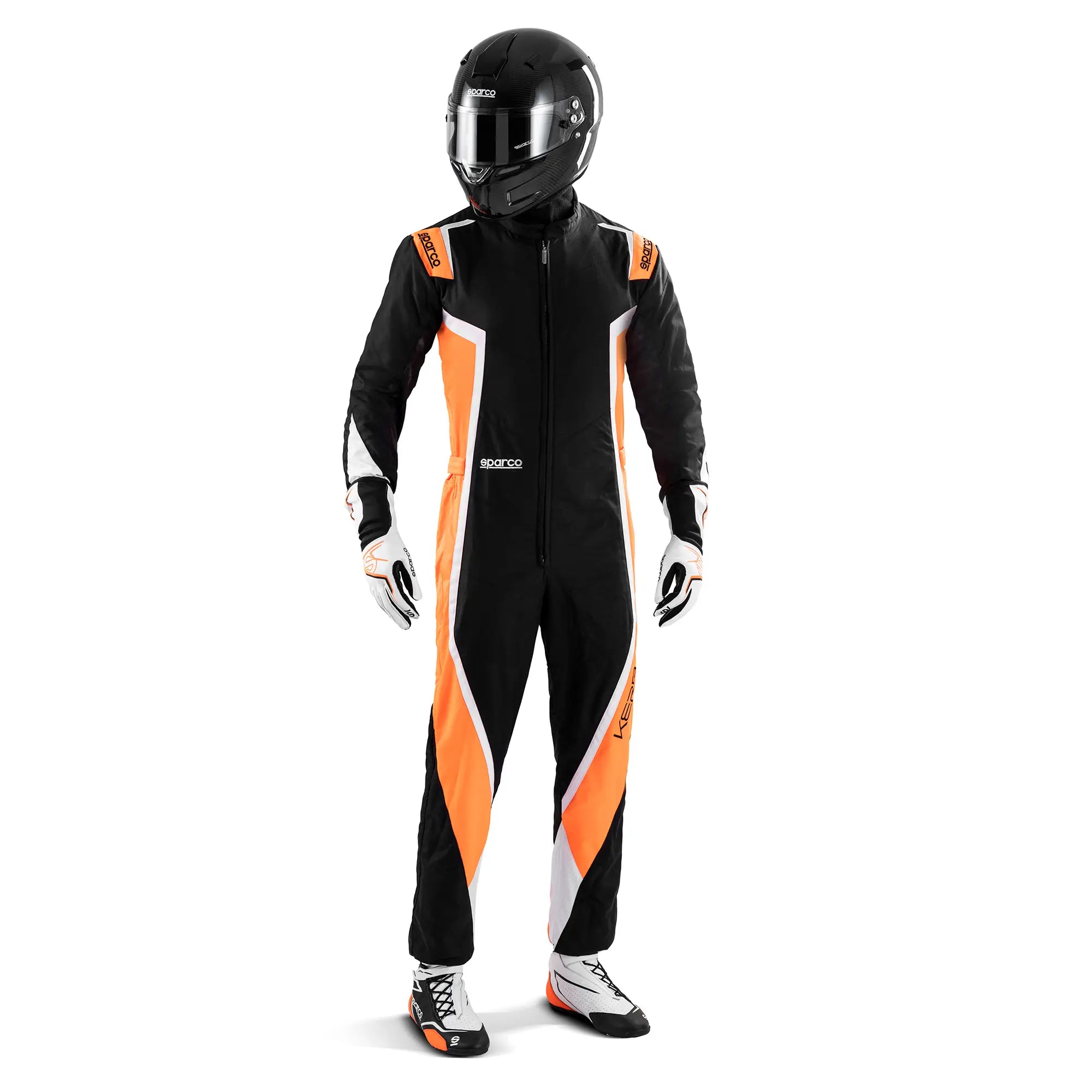 SPARCO 002341NAFB3L Kart suit K44 Kerb Black/Fluo orange/White L Photo-1 