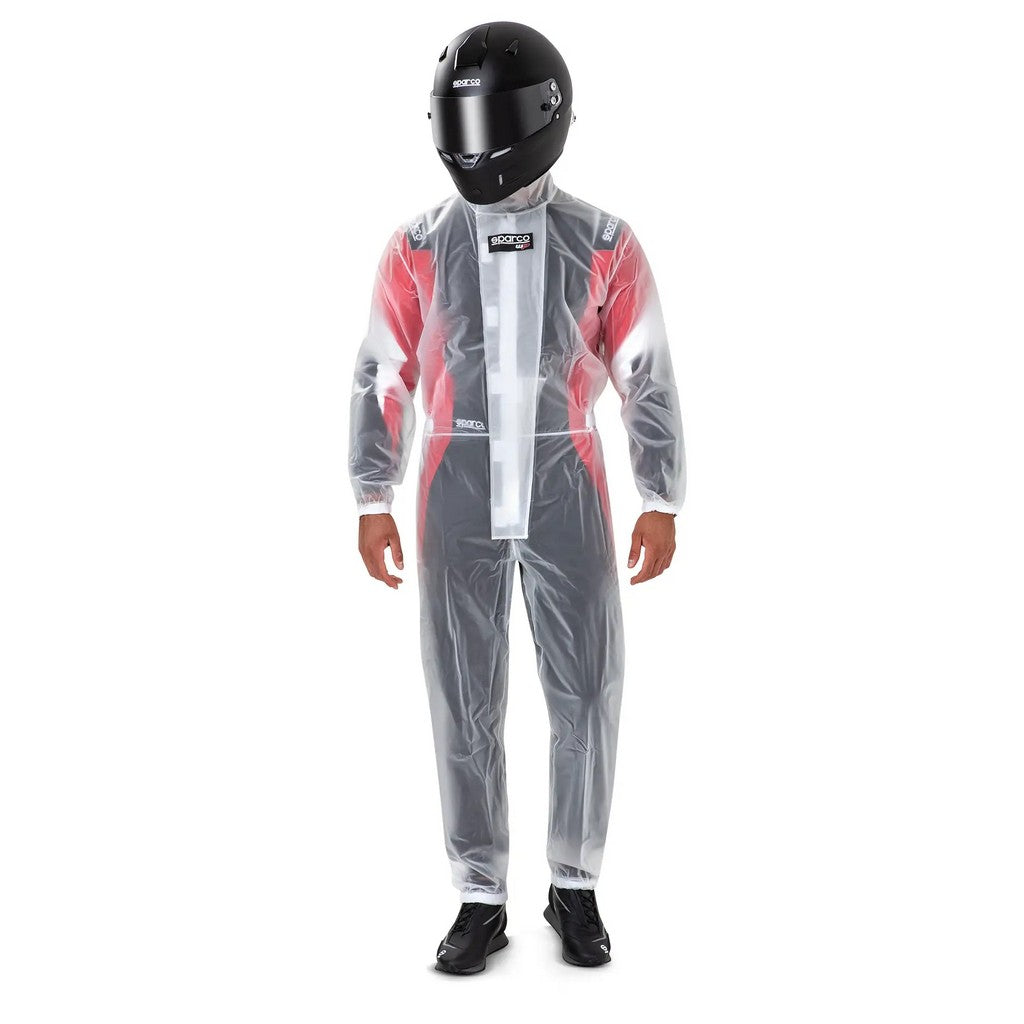 SPARCO 00239T1ES Rain Suit T1 EVO, Transparent, Size S Photo-0 