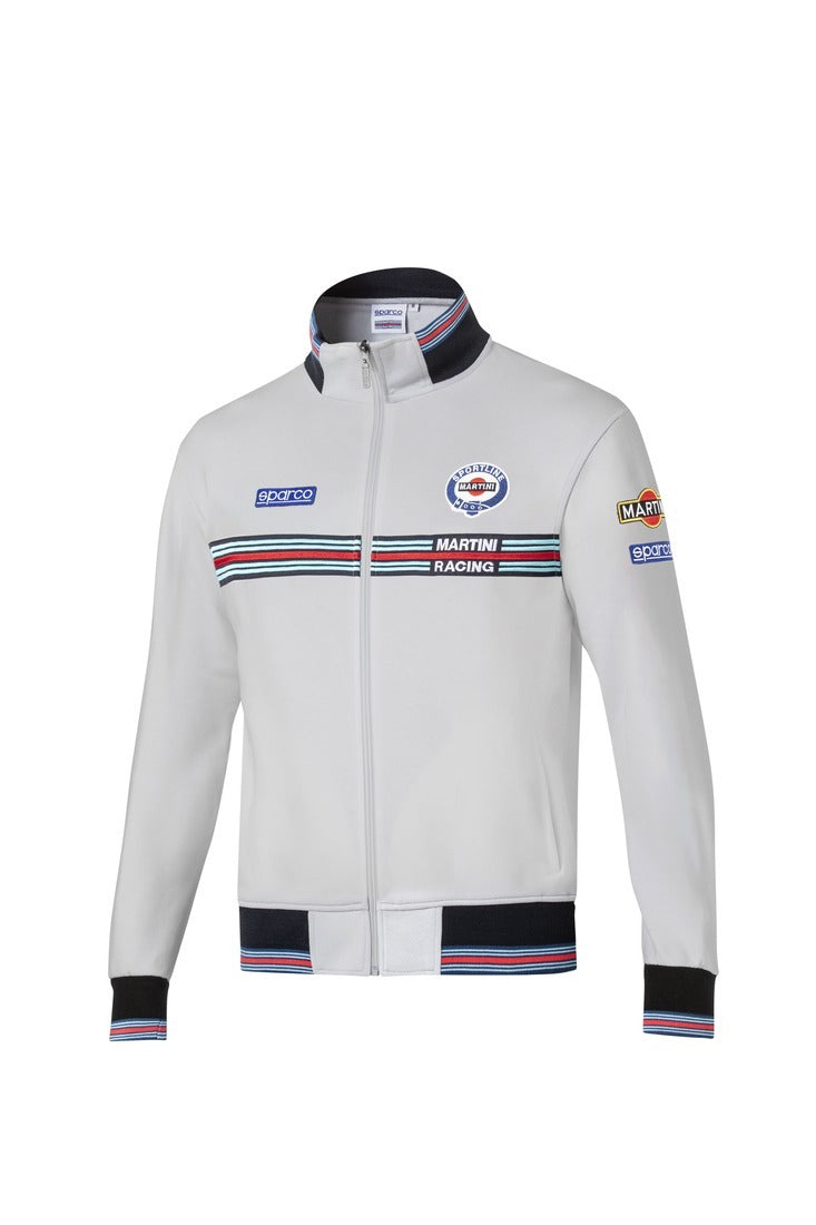 SPARCO 01278MRGR1S Full zip sweatshirt MARTINI RACING grey S Photo-0 