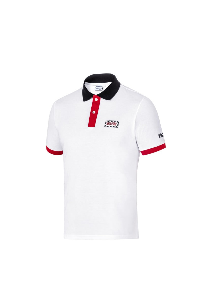 SPARCO 013040TFBIRS0XS Polo TARGA FLORIO #P1 white/red XS Photo-0 