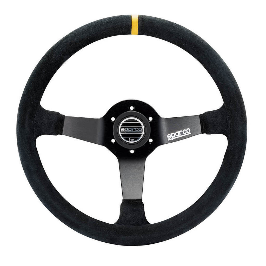SPARCO 015R325CSN Steering Wheel R325, Suede, Black, Diam. 350mm, Reach 95mm Photo-0 