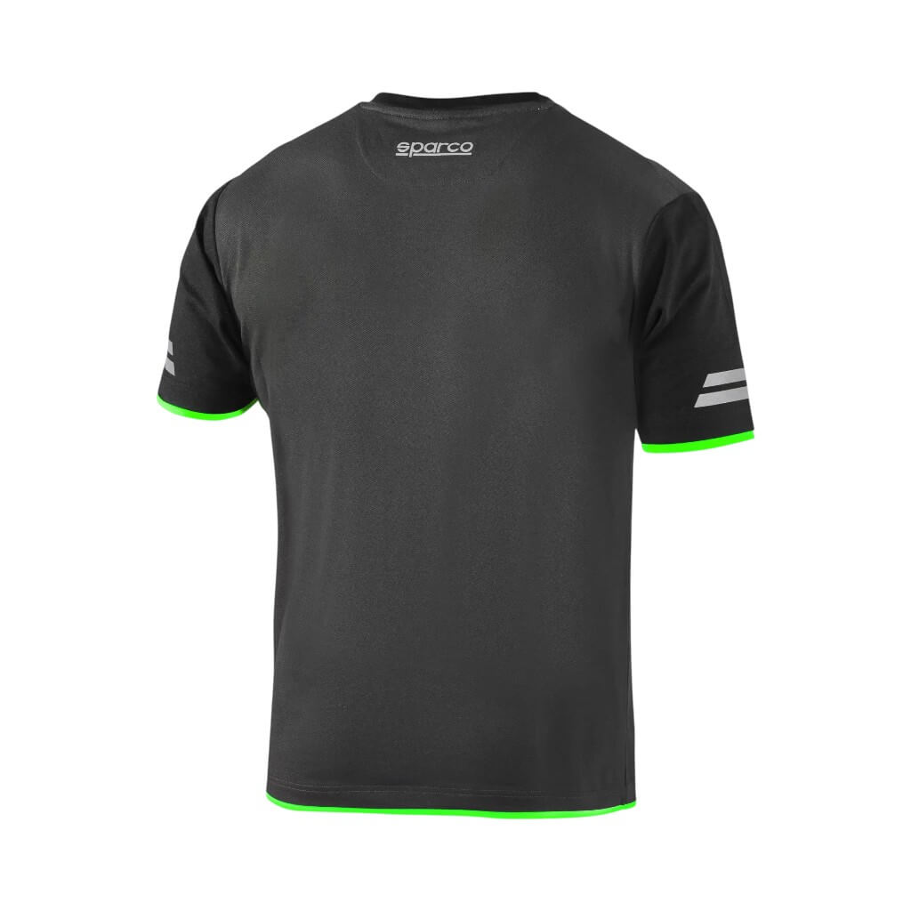 SPARCO 02416GSVF7XXX T-Shirt Tech Tucson, Grey/Fluo Green, Size 4XL Photo-1 
