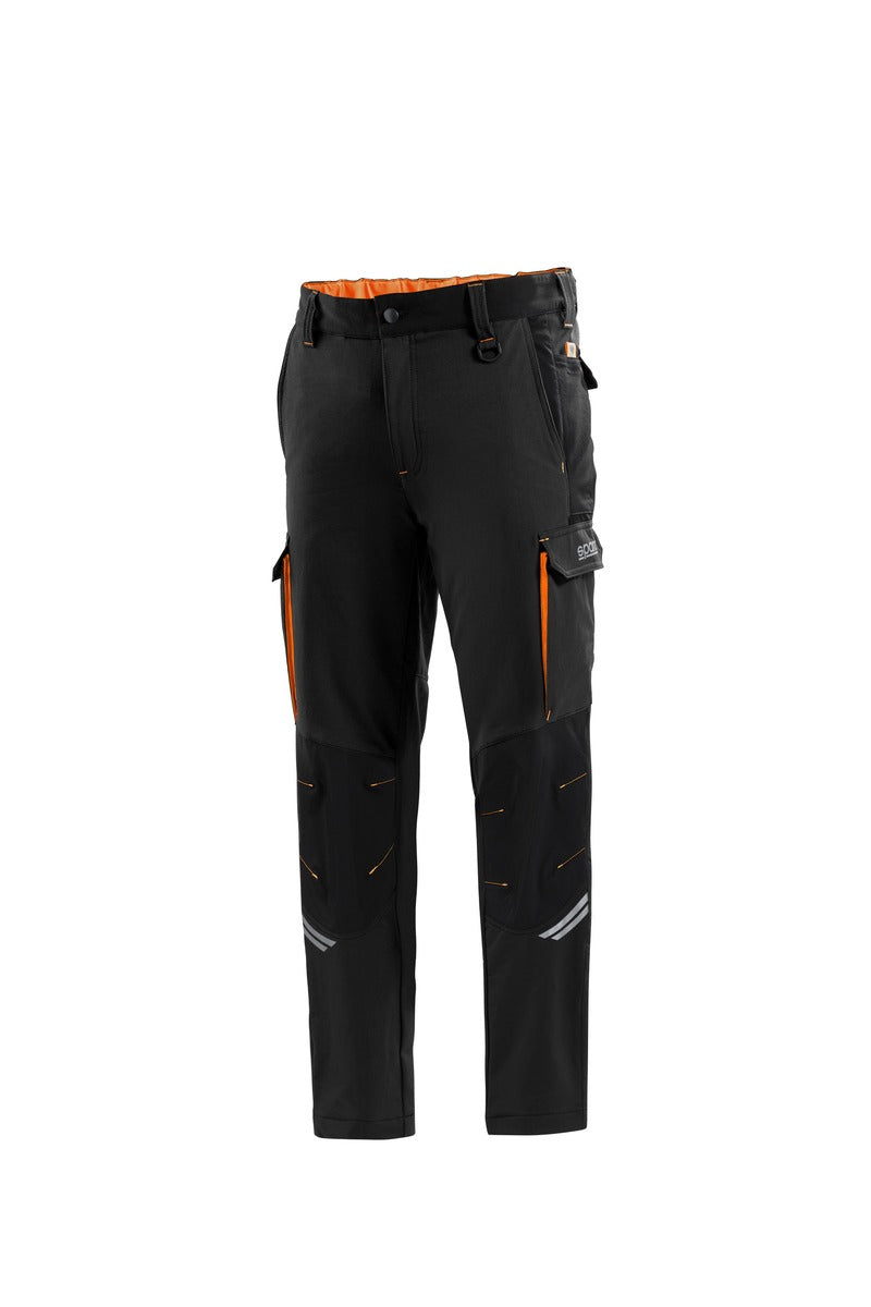 SPARCO 02417NRAF0XS Mechanic's tech trousers TW black/orange XS Photo-0 