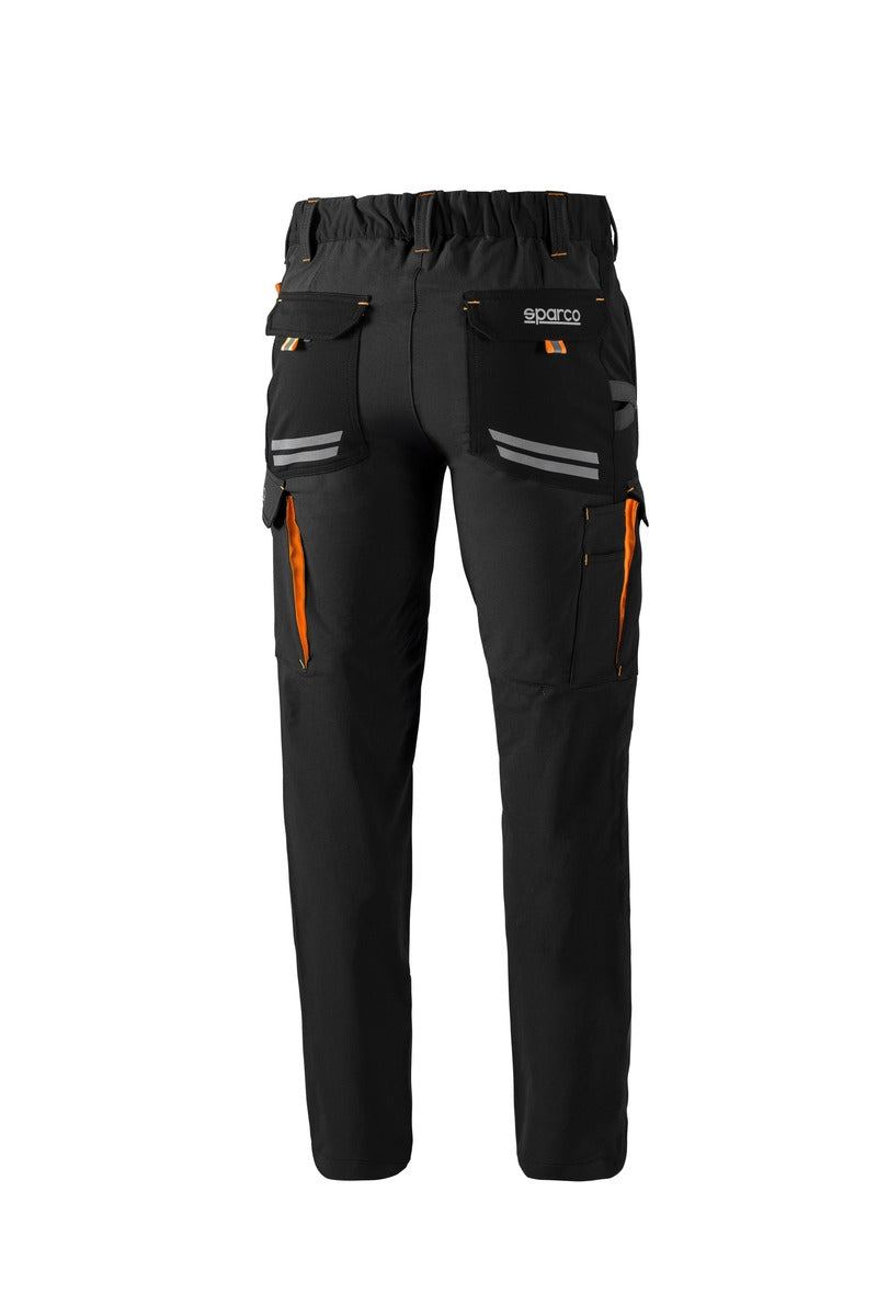 SPARCO 02417NRAF3L Mechanic's tech trousers TW black/orange L Photo-1 