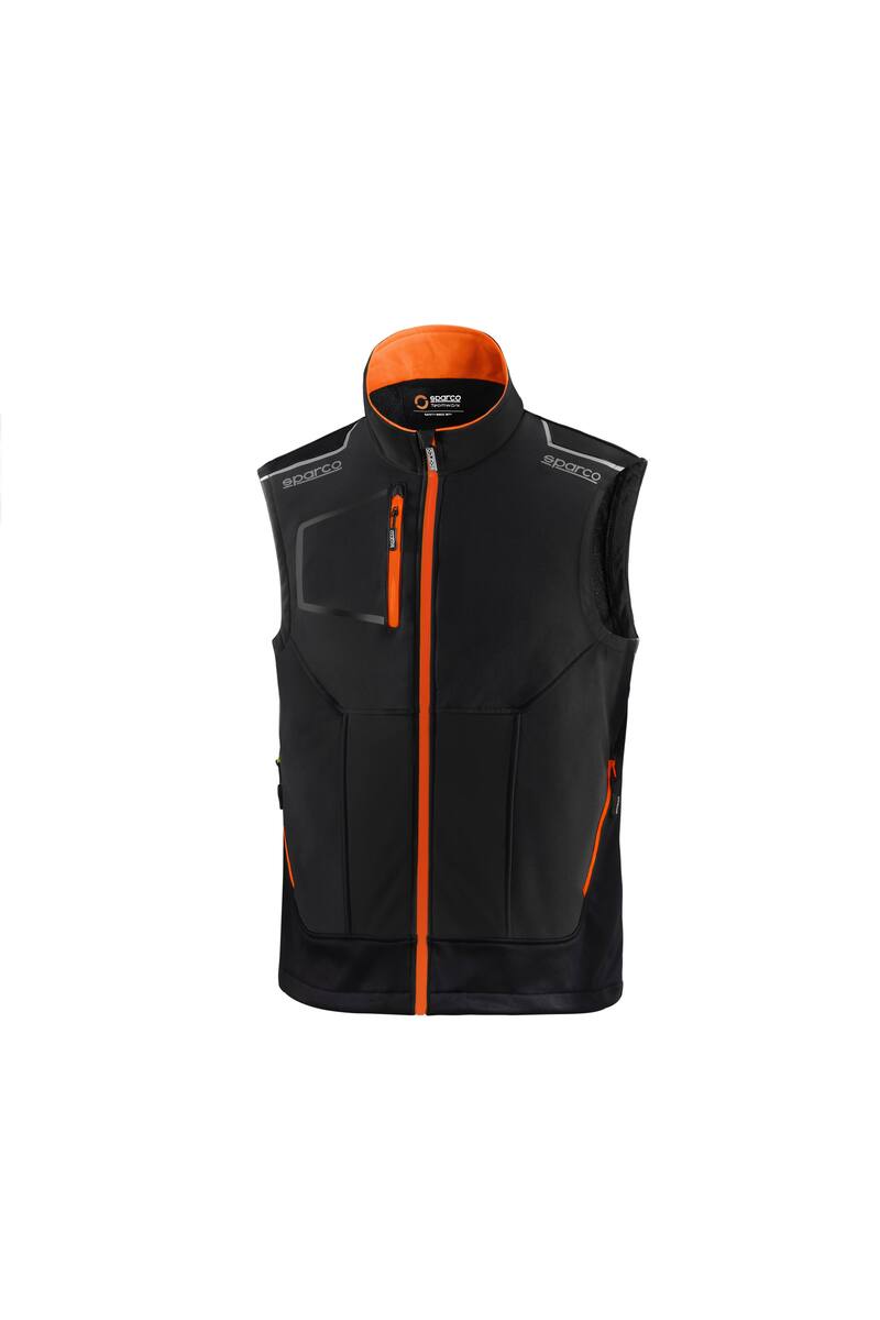 SPARCO 02419NRAF5XXL Mechanic's tech Light vest TW black/orange 2XL Photo-0 