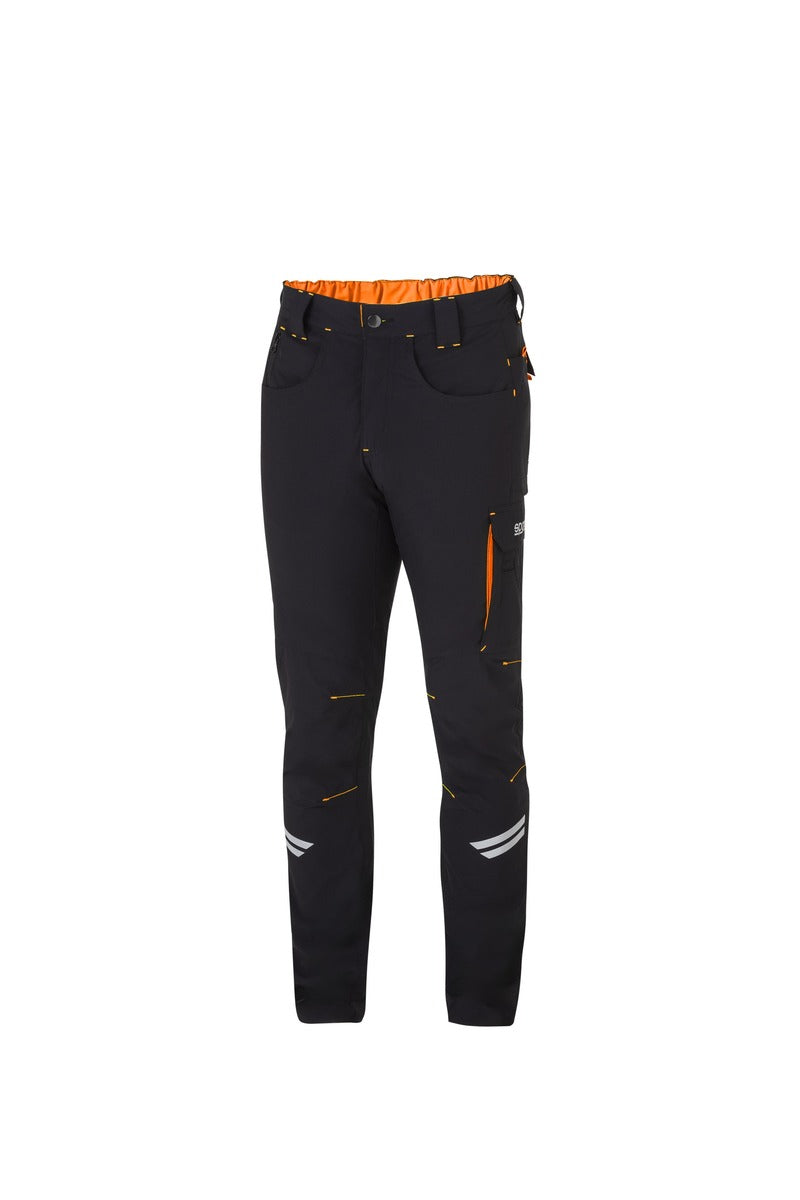 SPARCO 02425NRAF3L Mechanic's tech light trousers TW black/orange L Photo-0 