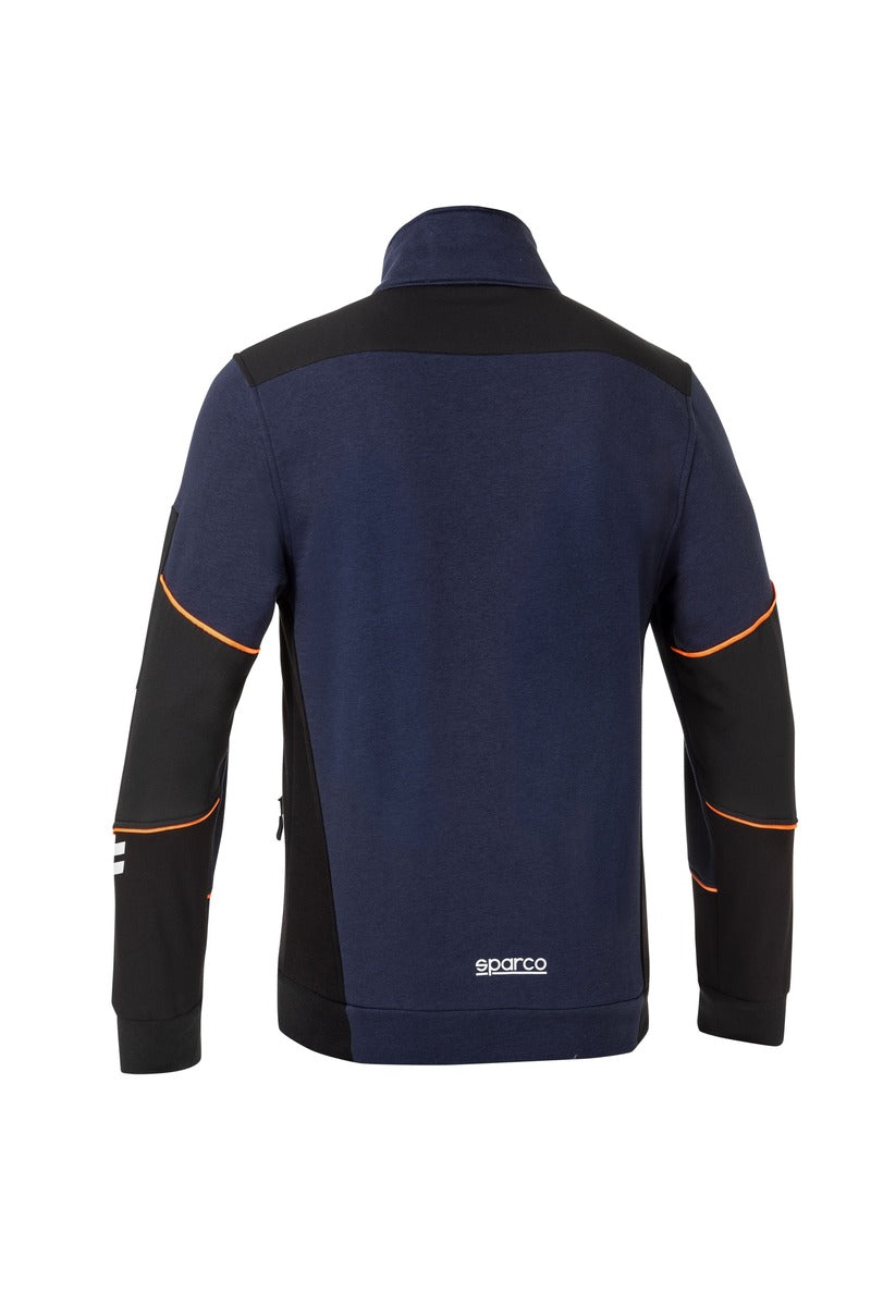 SPARCO 02429BMAF0XS Mechanic's tech full zip TW navy blue/ orange XS Photo-1 