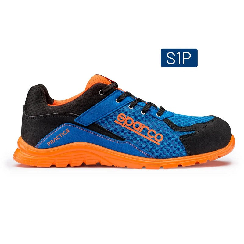 SPARCO 0751738AZAF Shoes Practice Niki light blue/orange fluo 38 Photo-0 