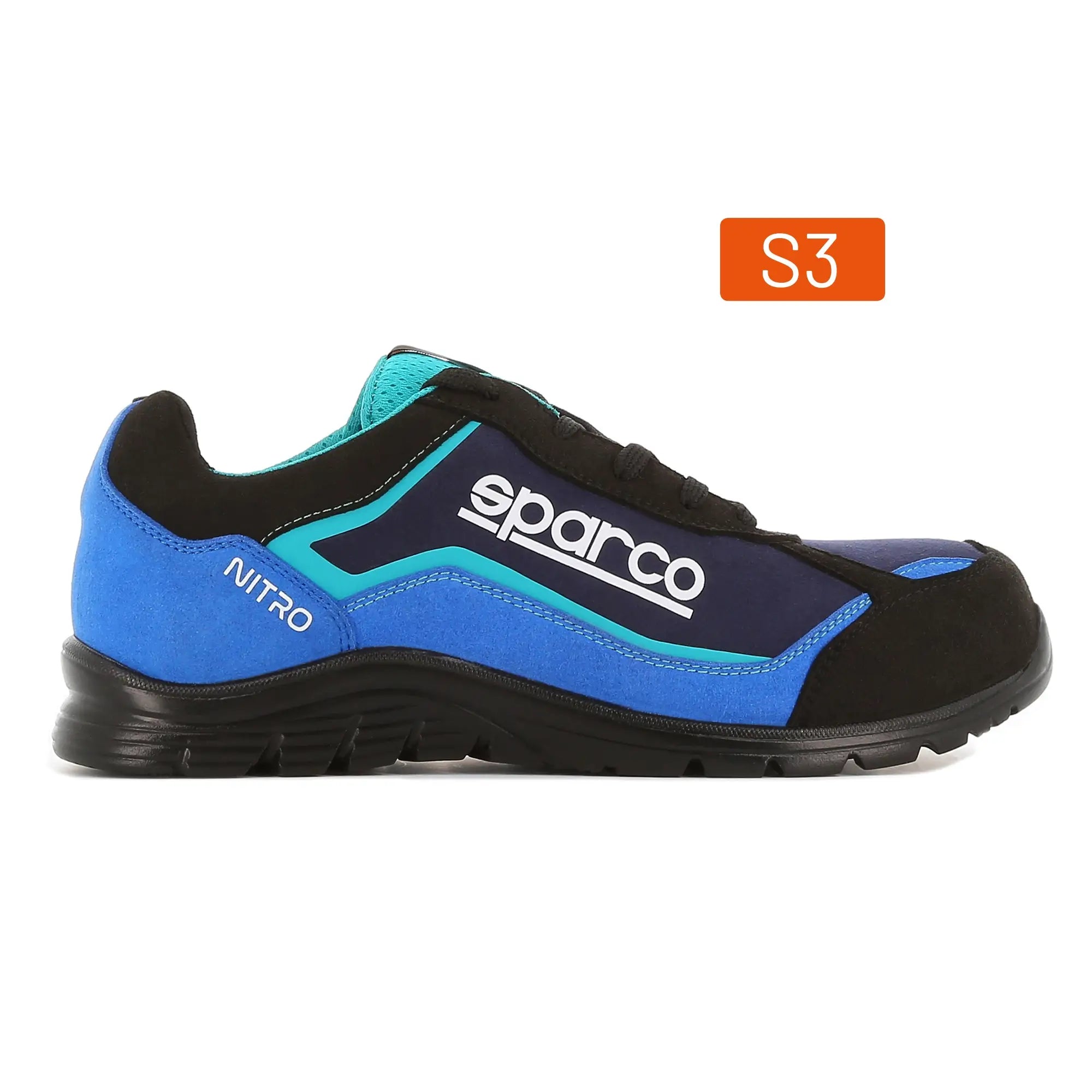 SPARCO 0752247NRAZ Shoes Nitro Petter S3 Black/Light Blue 47 Photo-0 