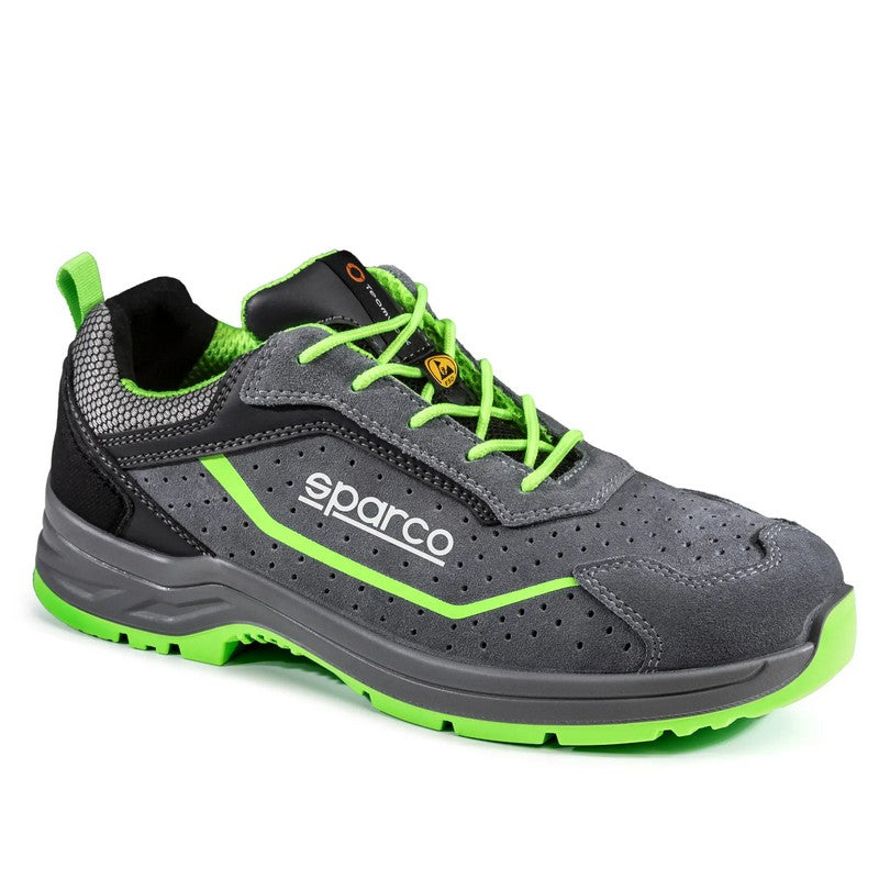 SPARCO 0753847GRVF Shoes Indy Felix S1P ESD gray/Green fluo 47 Photo-0 