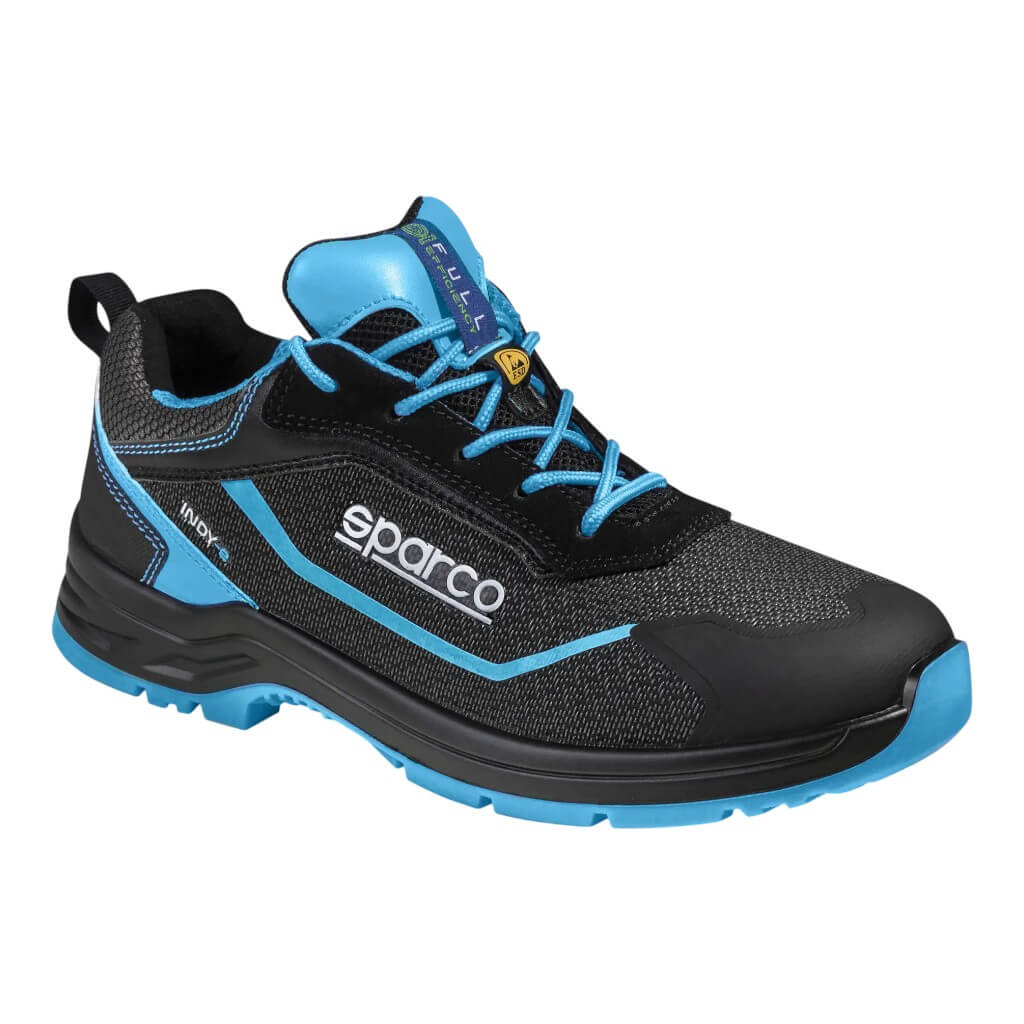 SPARCO 0754047NRCE Mechanics Shoes Indy-E Aster S3, Black/Heavenly, Size 47 Photo-0 