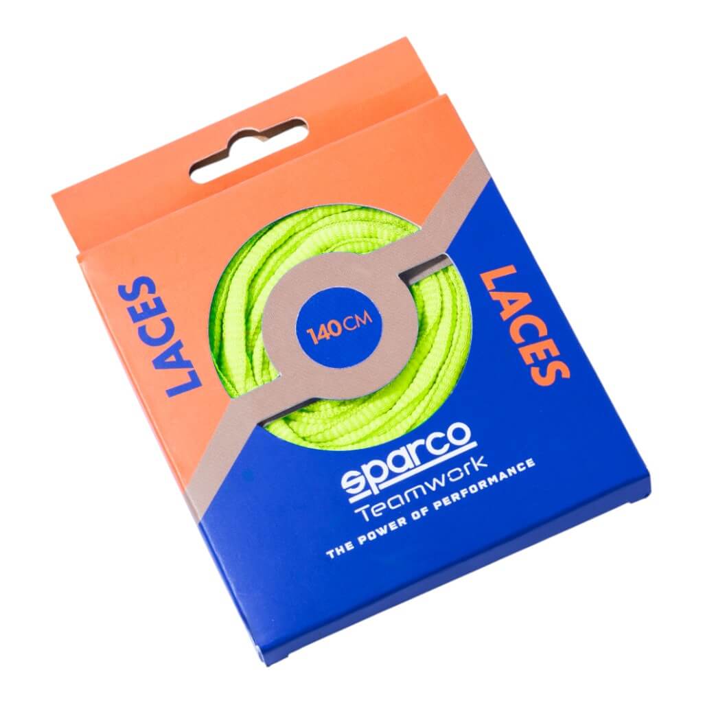SPARCO BAT0024B0Y02140 Shoes Laces TW ST V1, Fluo Yellow, Size 140 Photo-0 