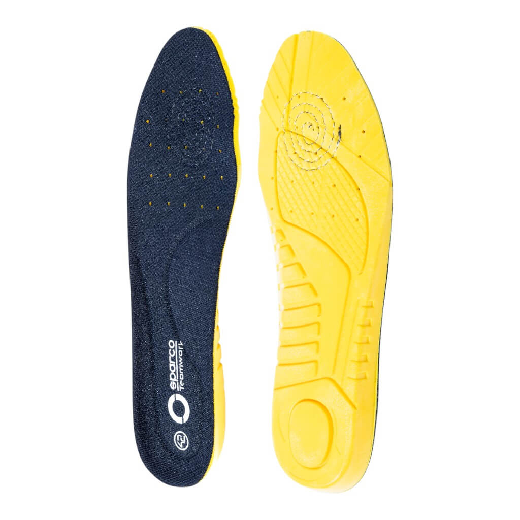 SPARCO BAT0027B0K09043 Shoes Insoles TW ST R1, Black/Yellow, Size 43 Photo-1 