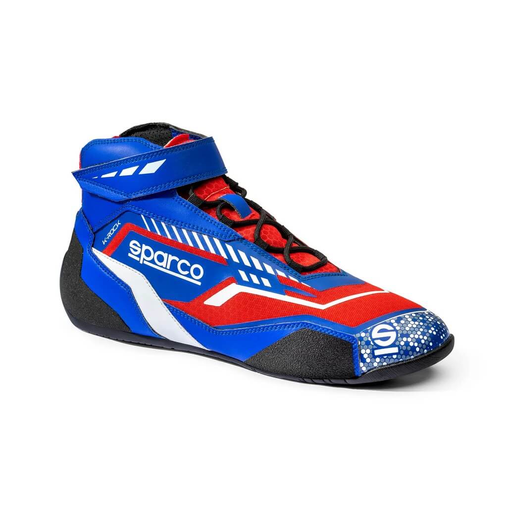 SPARCO BKB0001B0B22044 Karting Shoes K-Rock, Light Blue / Red, Size 44 Photo-1 