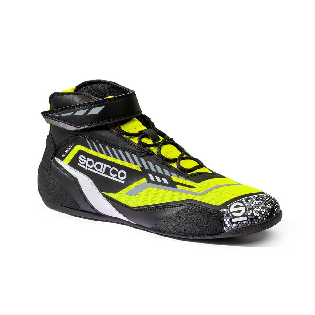 SPARCO BKB0001B0K08032 Karting Shoes K-Rock 2025, Black / Fluo Yellow, Size 32 Photo-1 