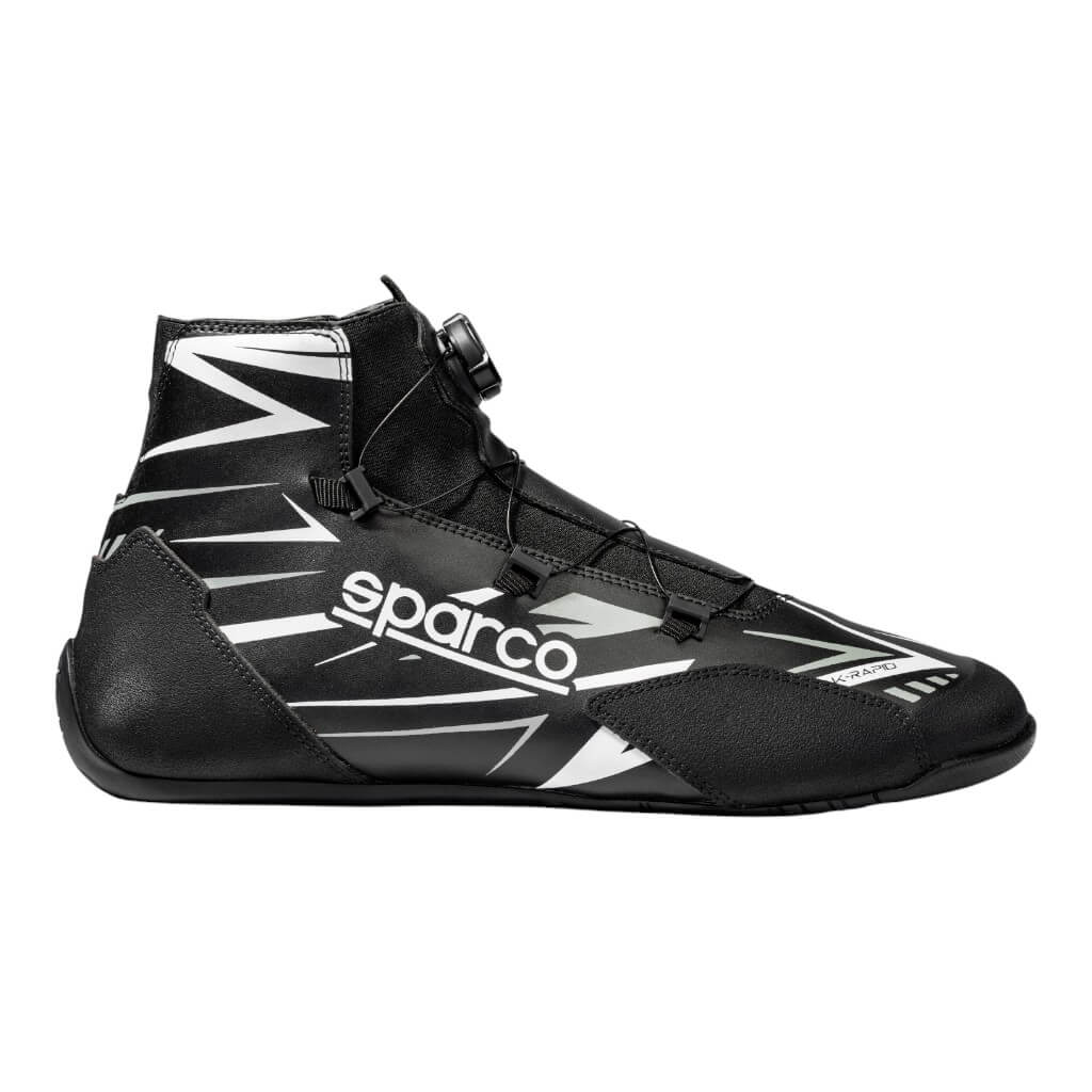 SPARCO BKB0008B0K06035 Karting Shoes K-Rapid WP, Black/White, Size 35 Photo-2 