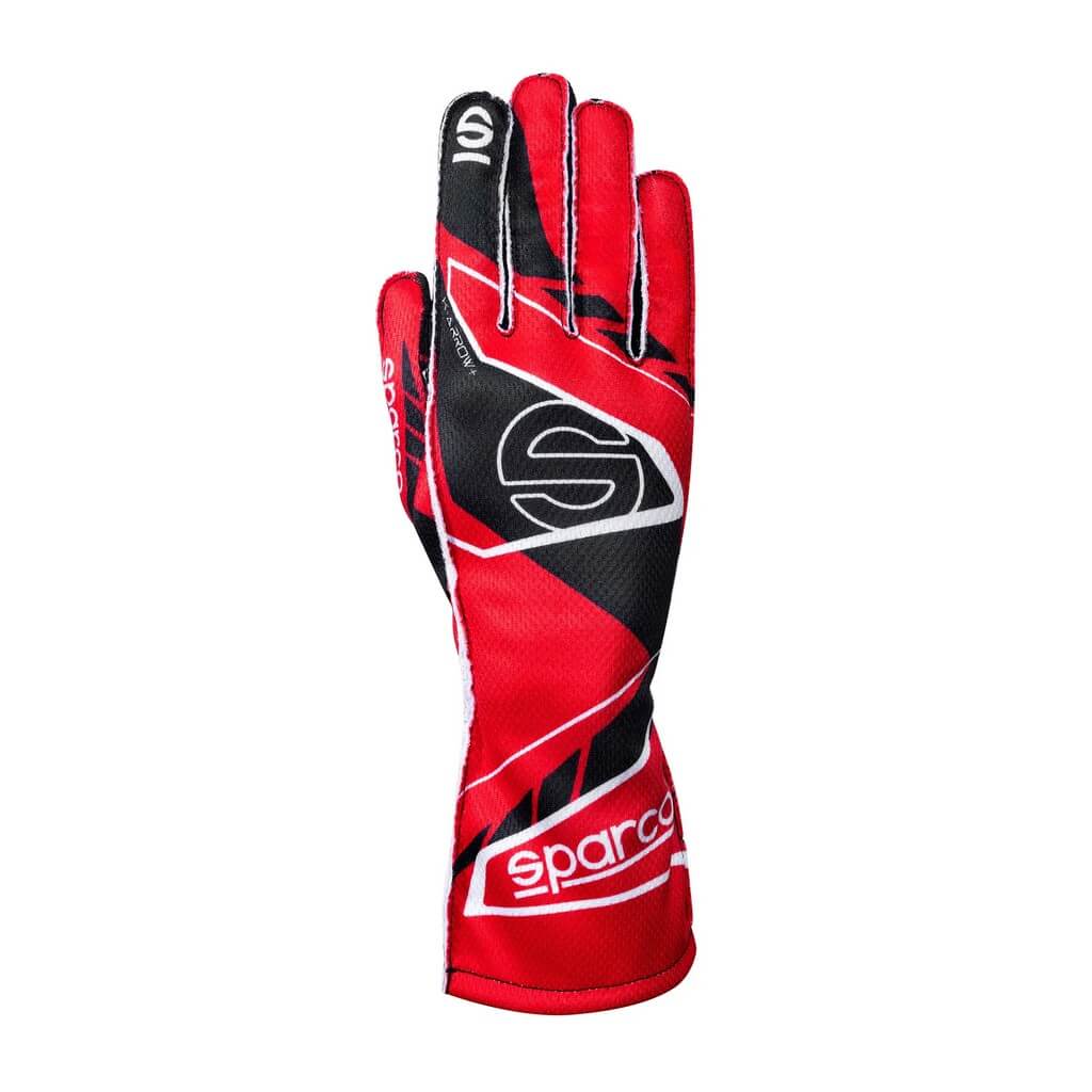 SPARCO BKG0003B0R2705 Karting Gloves K-Arrow + (FIA 8877-2022), Red / Black, Size 5 Photo-0 