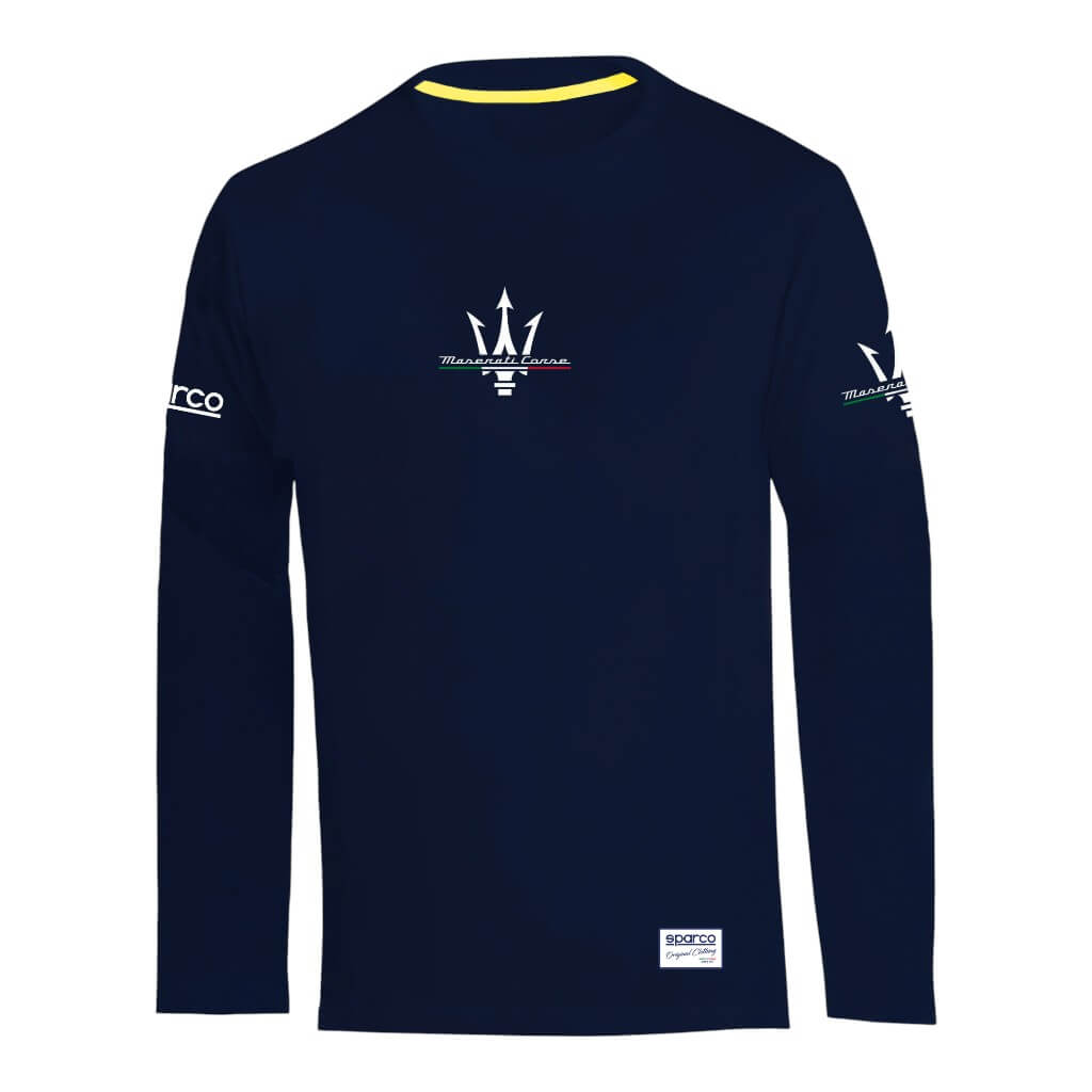 SPARCO BML0060J0N0200M Long Sleeve T-Shirt Maserati, Blue, Size M Photo-0 