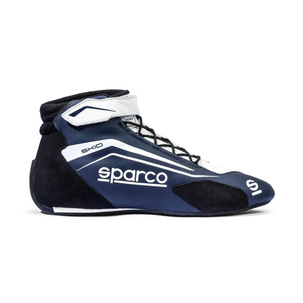 SPARCO BRB0004B0N07046 Racing Shoes Skid, Midnight Blue / White, Size 46 Photo-0 