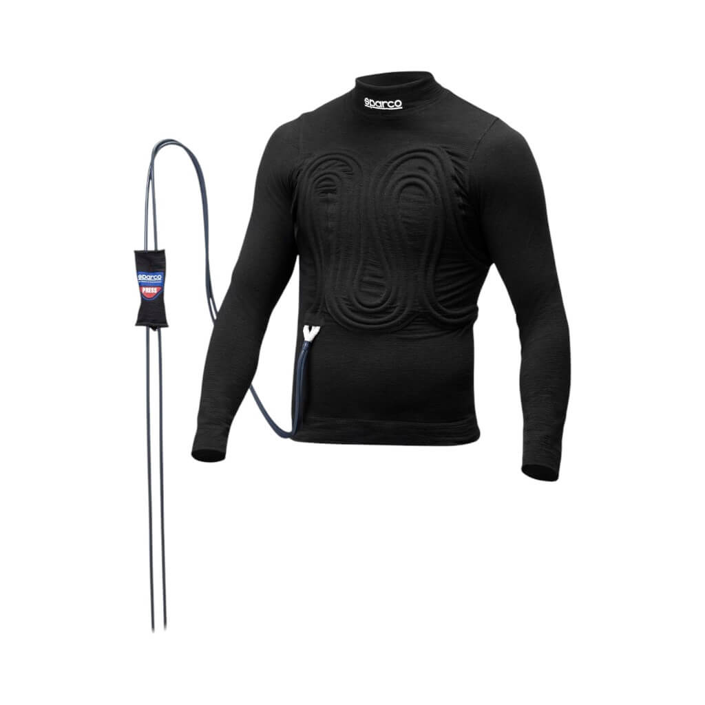 SPARCO BRL0004B0K010XL Cooling Racing Underwear Top R586 Cool Front, Black, Size XL Photo-0 