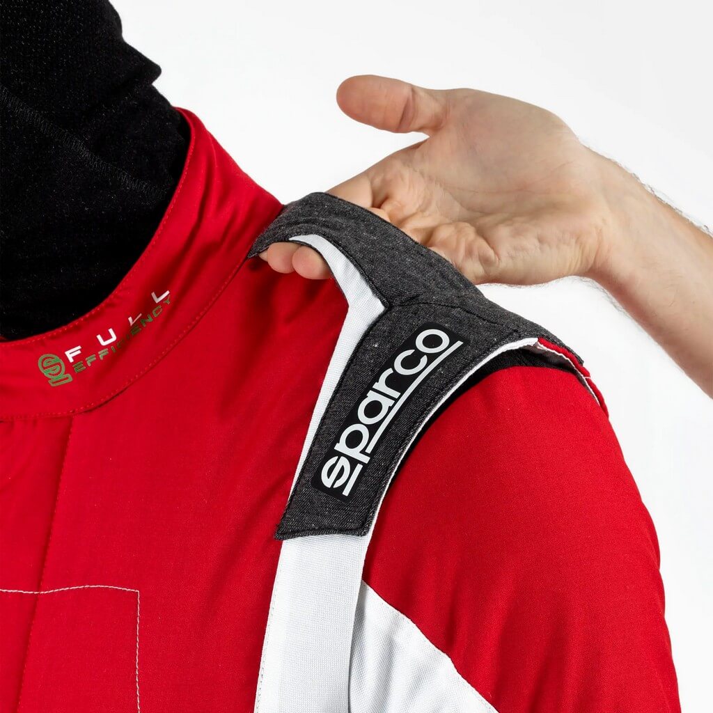 SPARCO BRS0005B0R16058 Racing Suit X-Light Full Efficiency, Red / White, Size 58 Photo-3 