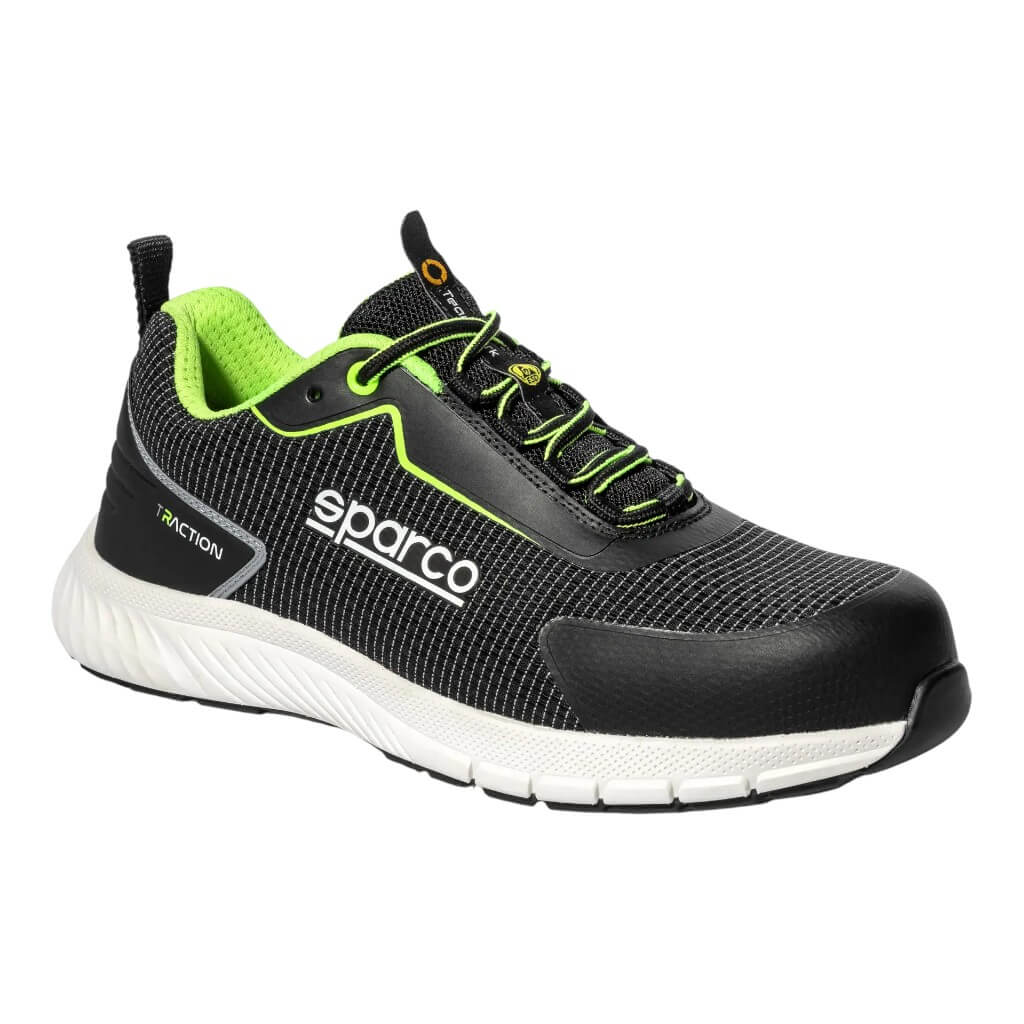 SPARCO BTB0002B0K35039 Mechanics Shoes Traction Yuki, Black/White, Size 39 Photo-0 