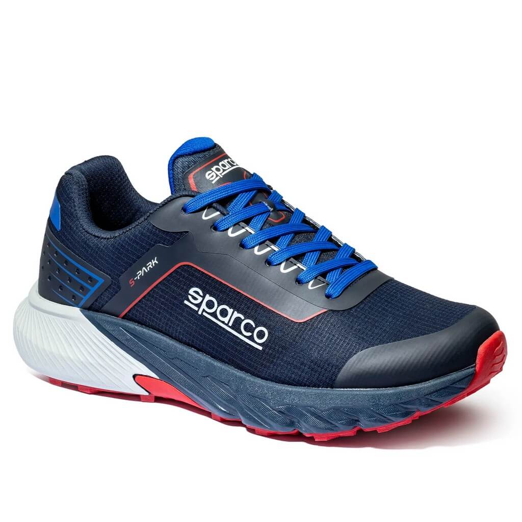 SPARCO BTB0007B0N3140 Mechanics Shoes S-Park Leon, Navy Blue / Red, Size 40 Photo-0 