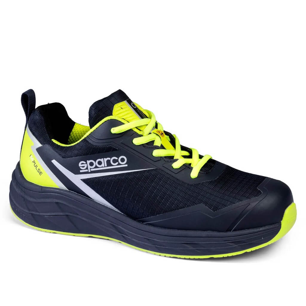 SPARCO BTB0013B0N23037 Shoes Impulse George S3S, Marine Blue / Fluo Yellow, Size 37 Photo-0 