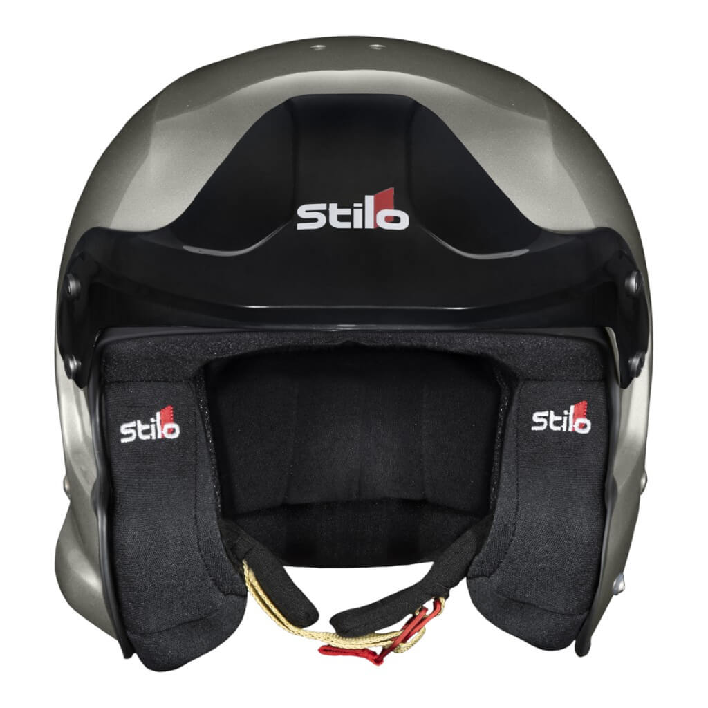 STILO AA0114AG2X54 Open-Face Helmet Venti4 Trophy Jet Composite, FIA 8859-24 Hans, Titanium/ Black, Size 54 Photo-2 