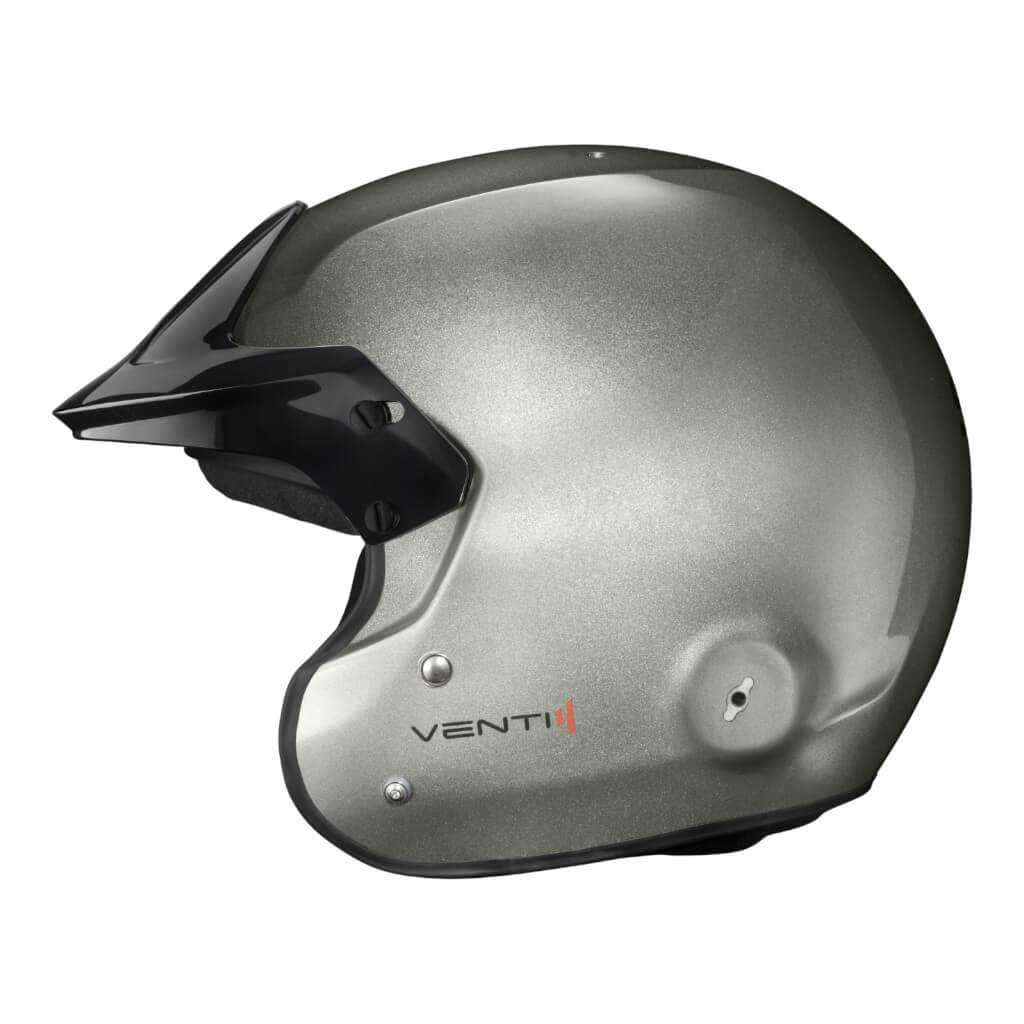 STILO AA0114AF2X64 Open-Face Helmet Venti4 Trophy Jet Composite, FIA 8859-24, Titanium/ Black, Size 64 Photo-3 