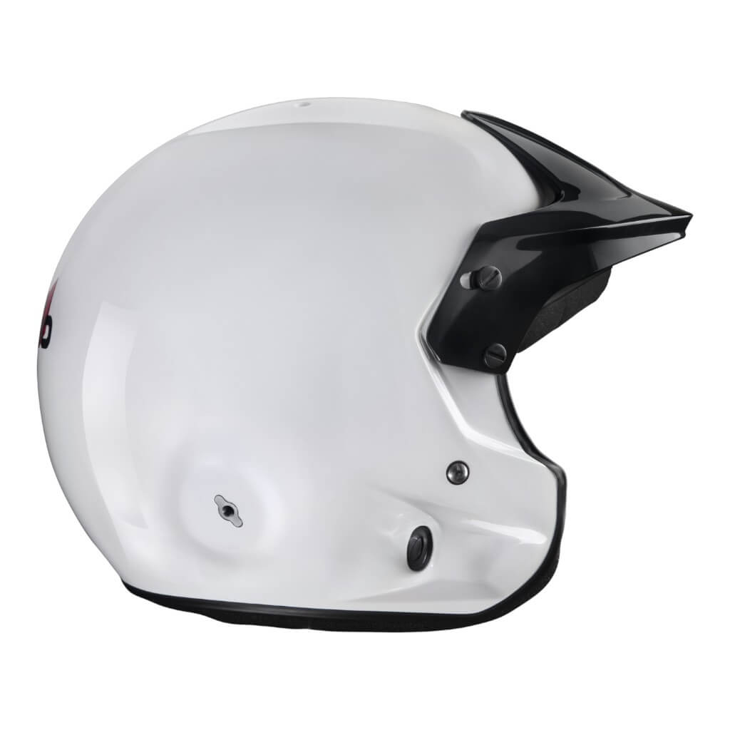 STILO AA0114AG2X550101 Open-Face Helmet Venti4 Trophy Jet Composite, FIA 8859-24 Hans, White/ Black, Size 55 Photo-1 