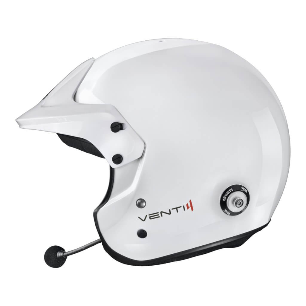 STILO AA0114EG2X630101 Open-Face Helmet Venti4 Trophy Plus Composite, FIA 8859-24 Hans, White/ Black, Size 63 Photo-3 