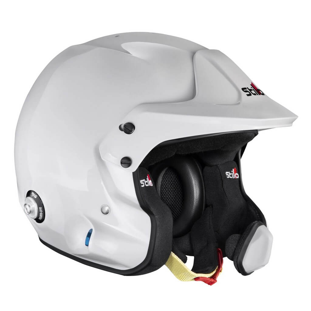 STILO AA0224BG2V630101 Open-Face Helmet Venti4 WRC Composite Rally (Snell SA2020, FIA 8859-24, Hans FIA8858-10), White Outer / Black Inner, Size 63 Photo-0 