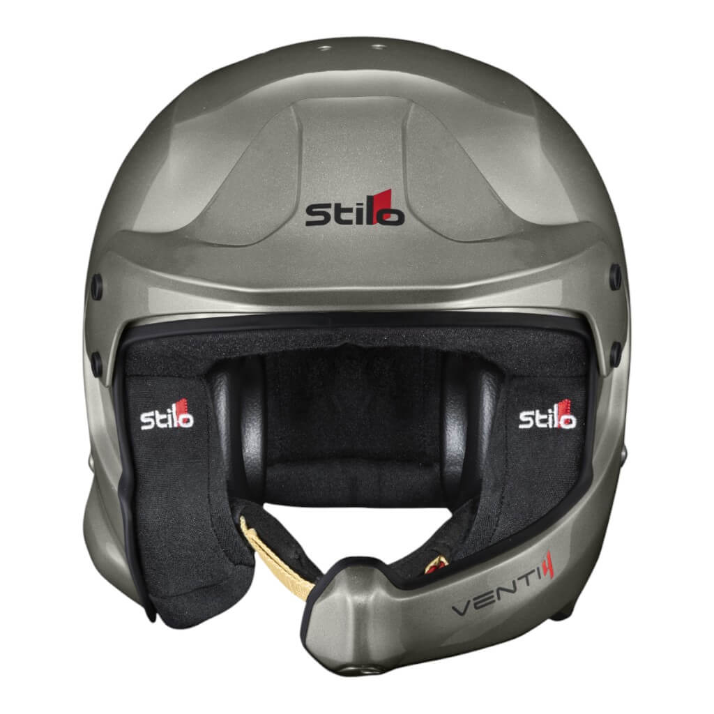 STILO AA0224BG2X63 Open-Face Helmet Venti4 WRC Composite Rally, FIA 8859-24 Hans, Titanium/ Black, Size 63 Photo-1 