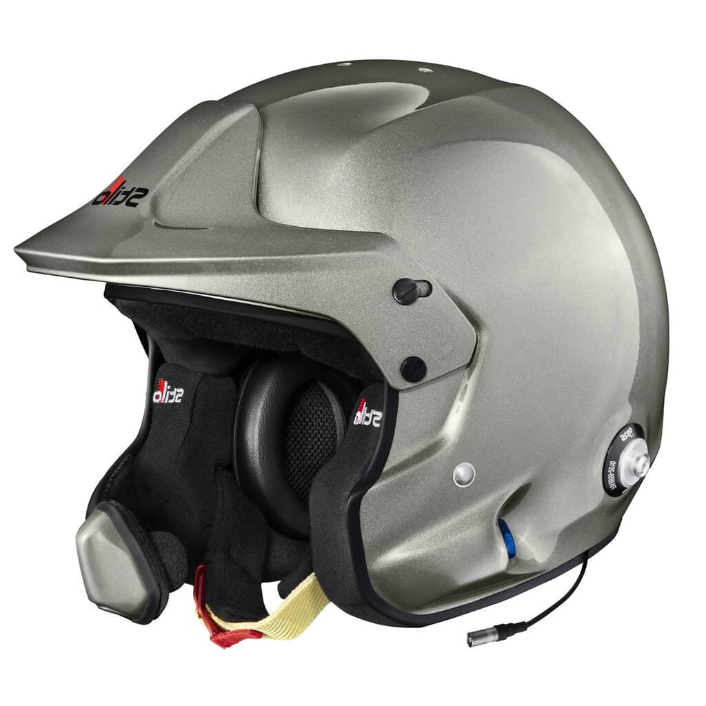 STILO AA0224CG2X63 Open-Face Helmet Venti4 WRC Composite Turismo, FIA 8859-24 Hans, Titanium/ Black, Size 63 Photo-0 