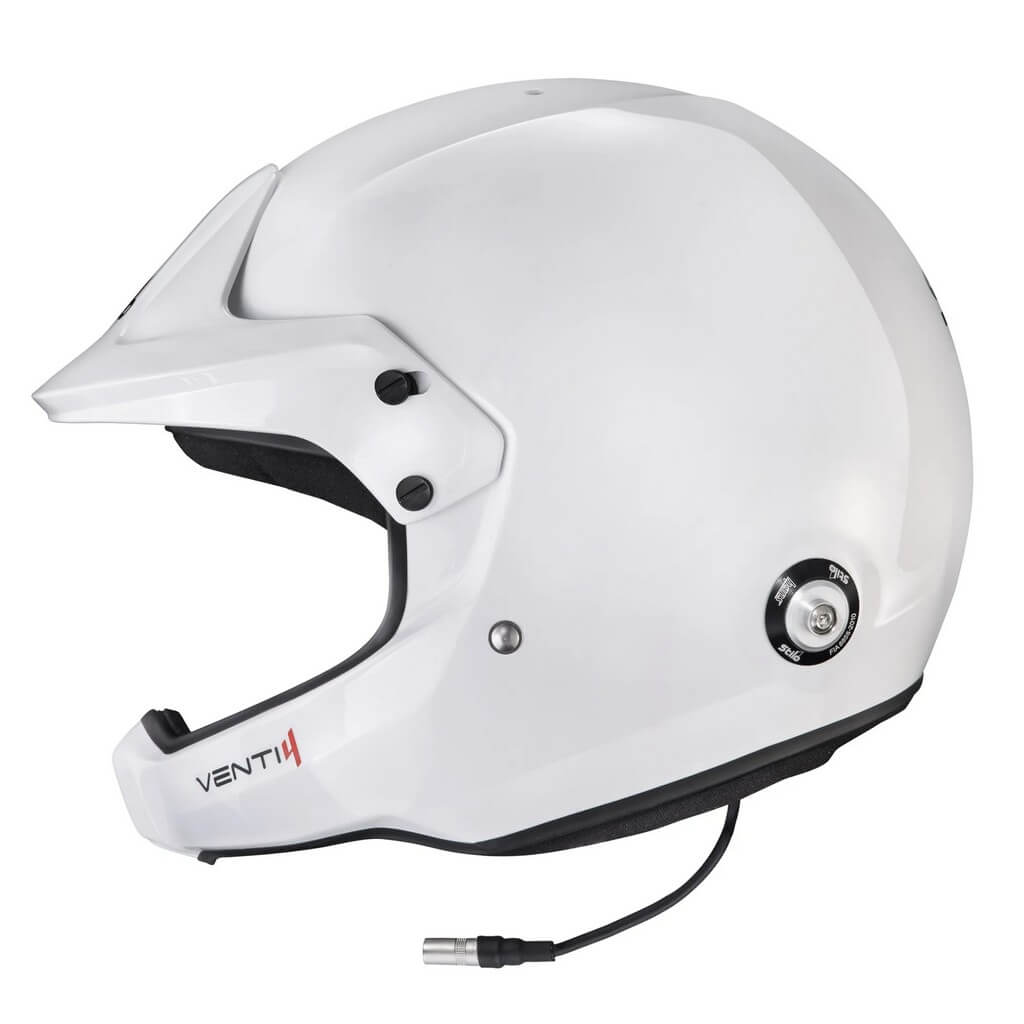 STILO AA0224CG2X580101 Open-Face Helmet Venti4 WRC Composite Turismo, FIA 8859-24 Hans, White/ Black, Size 58 Photo-2 