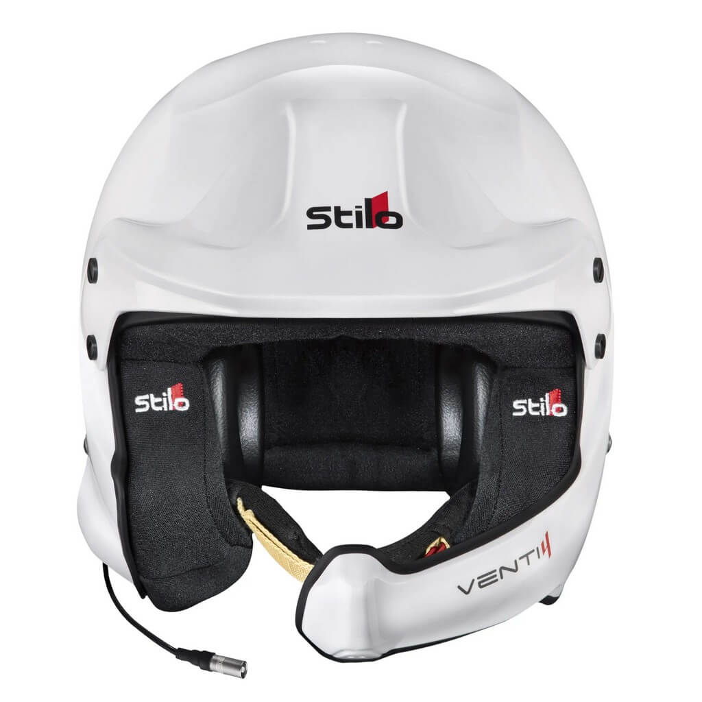STILO AA0224CG2X590101 Open-Face Helmet Venti4 WRC Composite Turismo, FIA 8859-24 Hans, White/ Black, Size 59 Photo-1 