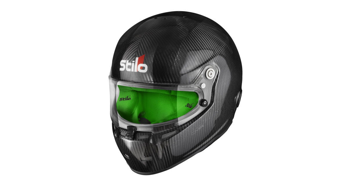 STILO AA0722AH1P54GRE Karting helmet ST5 Snell CMR 2016 Carbon / Green Liner - 54 Photo-0 