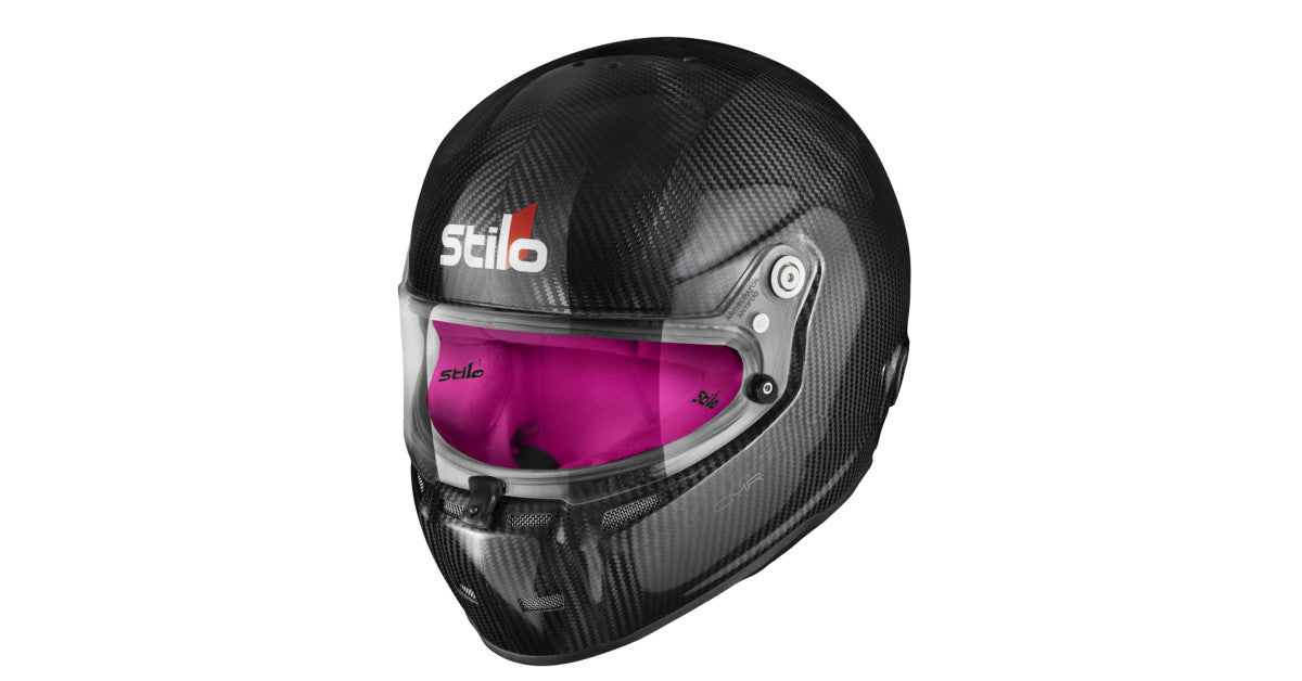 STILO AA0722AH1P54PNK Karting helmet ST5 Snell CMR 2016 Carbon / Pink Liner - 54 Photo-0 