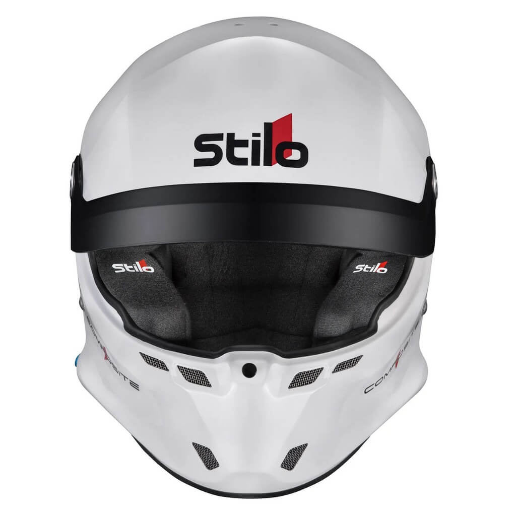 STILO AA0801RG2V580101 Full-Face Helmet ST6 R Composite Rally (Snell SA2020, FIA 8859-24, Hans FIA8858-10), White Outer / Black Inner, Size 58 Photo-1 