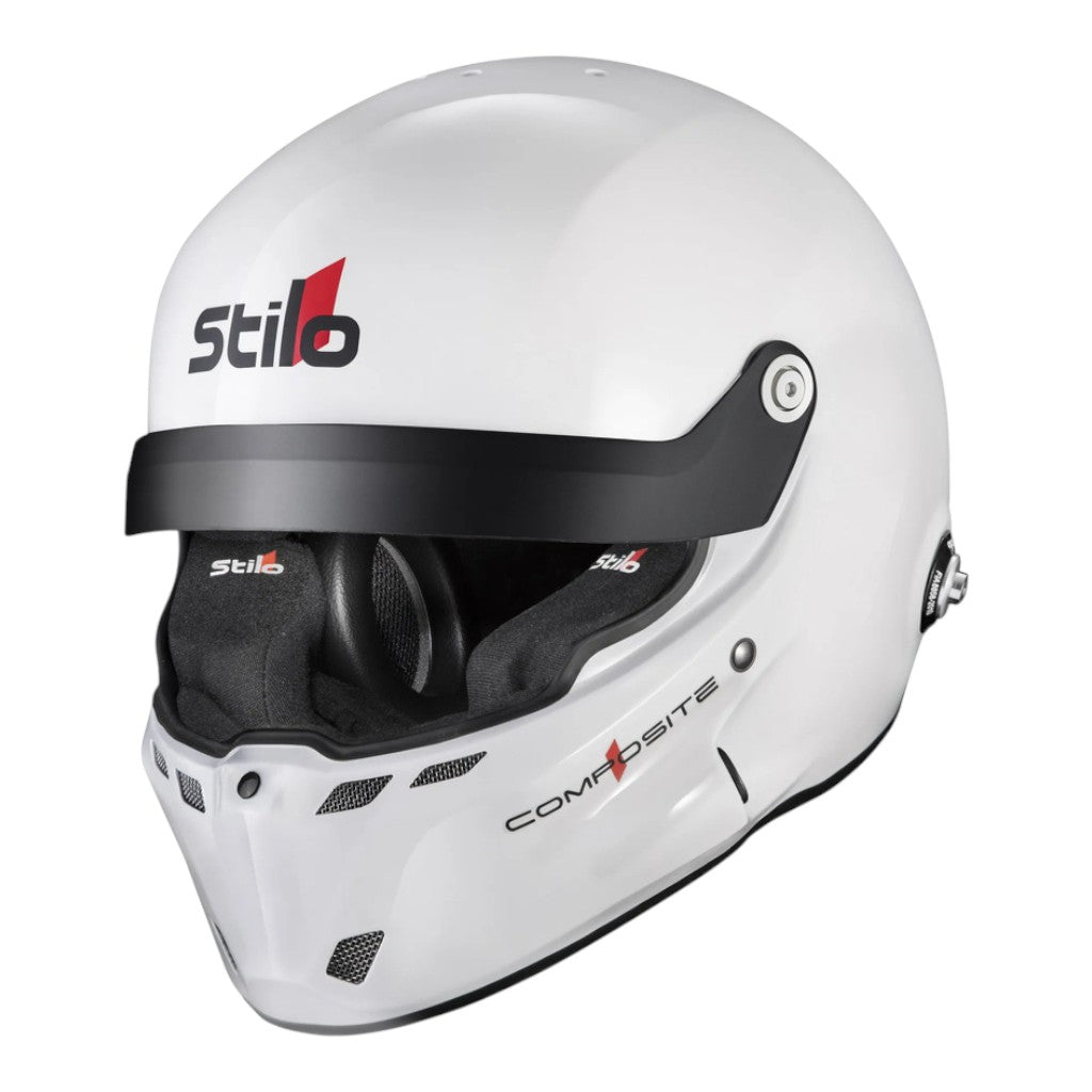 STILO AA0801RG2X590101 Full-Face Helmet ST6 R Composite Rally, FIA 8859-24 Hans, White/ Black, Size 59 Photo-0 