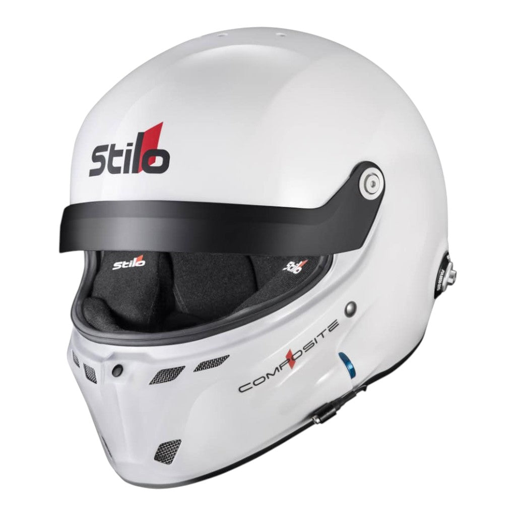 STILO AA0802CG2X540101 Full-Face Helmet ST6 GT Composite Turismo, FIA 8859-24 Hans, White/ Black, Size 54 Photo-0 