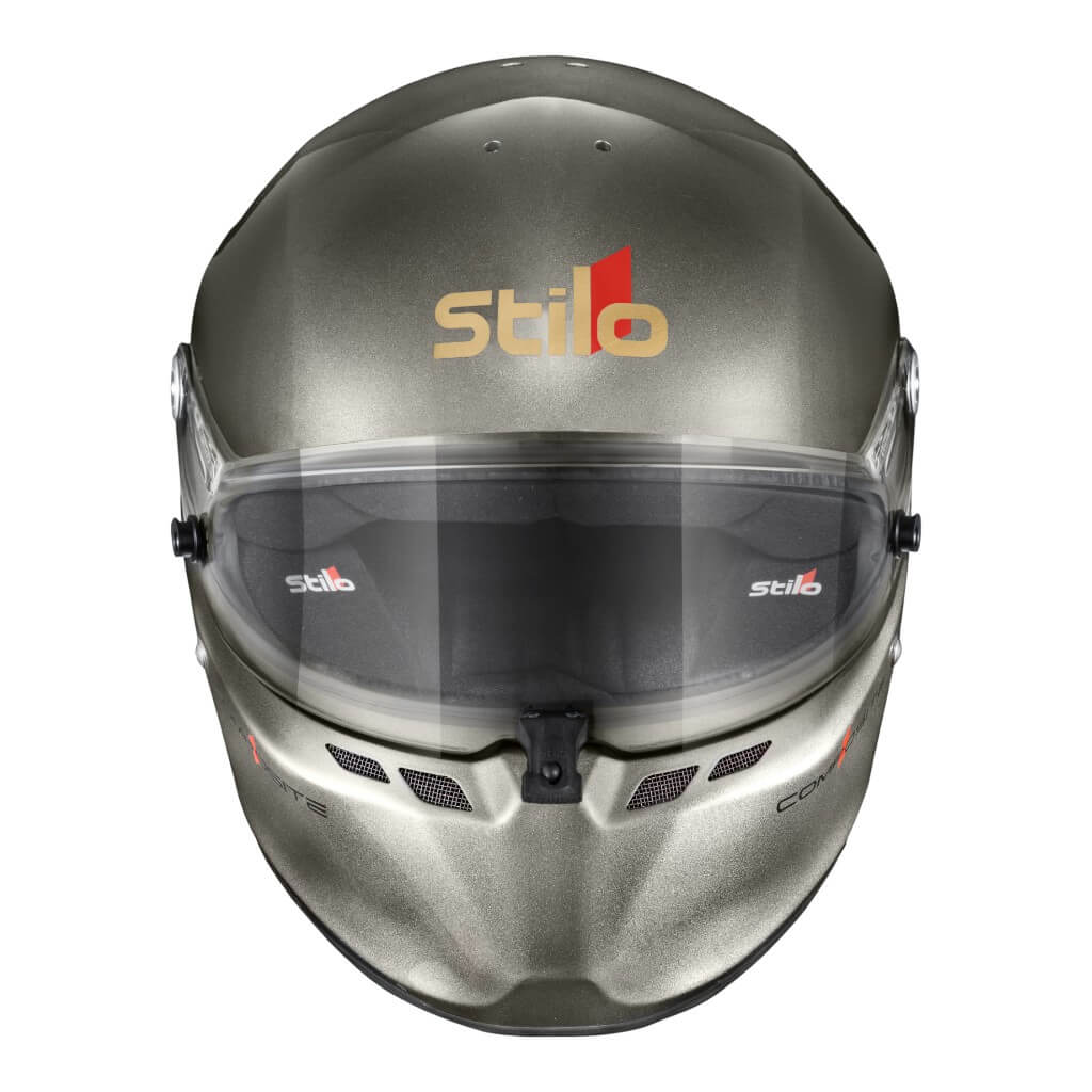 STILO AA0810AG2Y58 Full-Face Helmet ST6 FN Composite, FIA 8859-24 Hans, ABP, Titanium/ Black, Size 58 Photo-2 