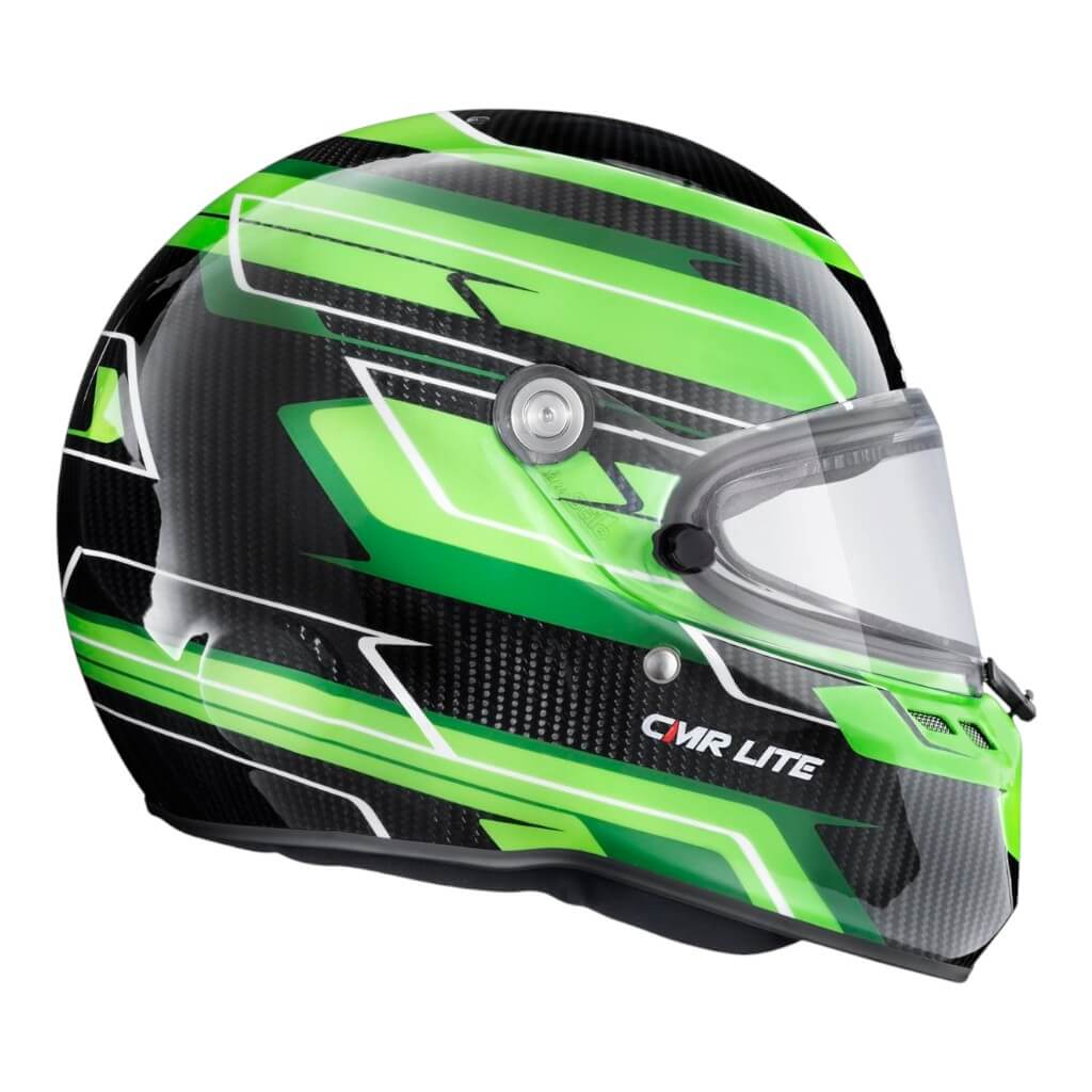 STILO AA0821AH5P55DGRE Karting Helmet ST6 CMR Carbon Lite Graphyc, Snell CMR 2016, Green, Size 55 Photo-2 