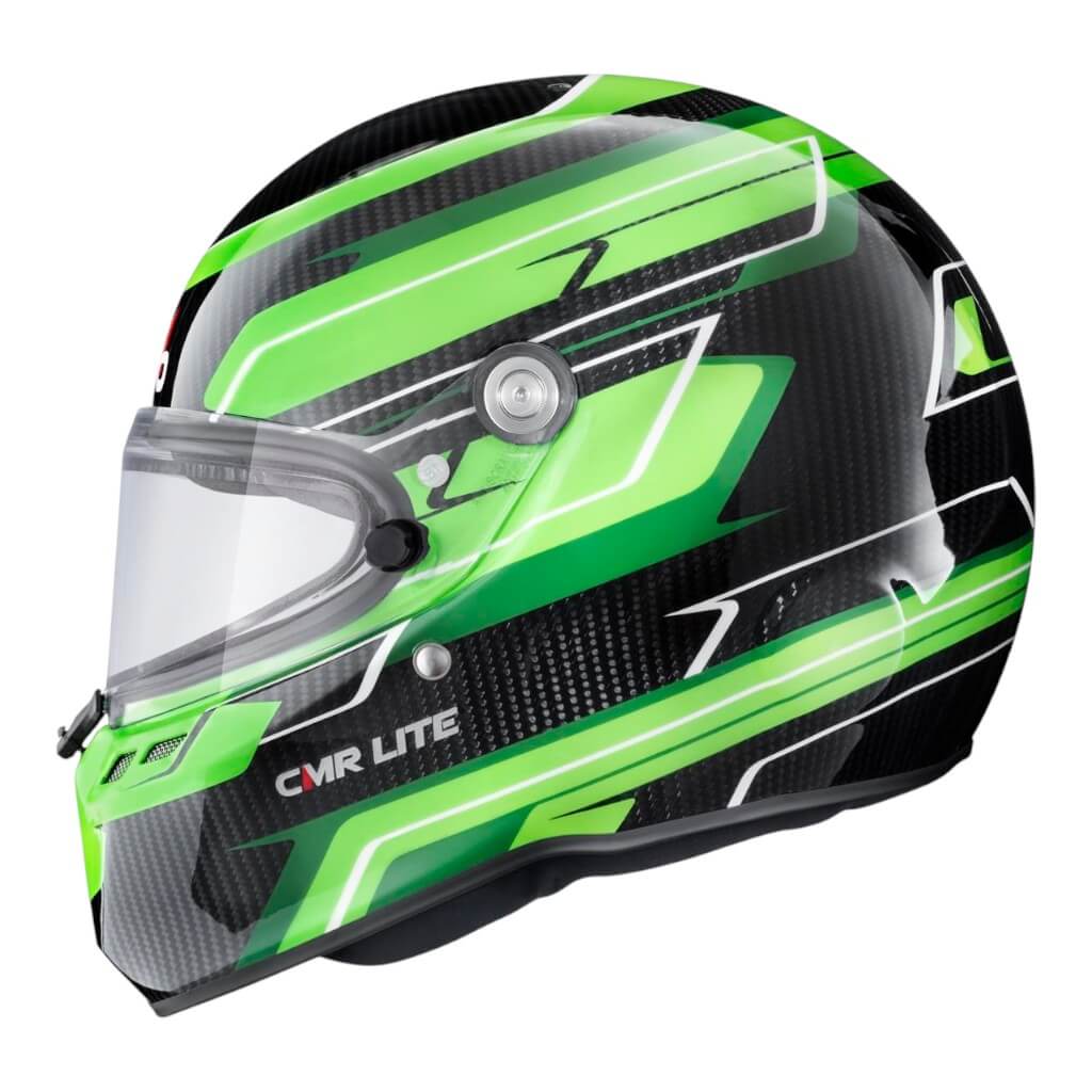 STILO AA0821AH5P56DGRE Karting Helmet ST6 CMR Carbon Lite Graphyc, Snell CMR 2016, Green, Size 56 Photo-4 