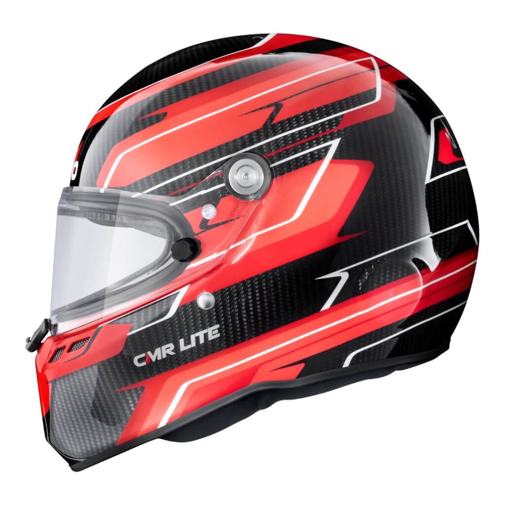 STILO AA0821AH5P53DRED Karting Helmet ST6 CMR Carbon Lite Graphyc, Snell CMR 2016, Red, Size 53 Photo-3 