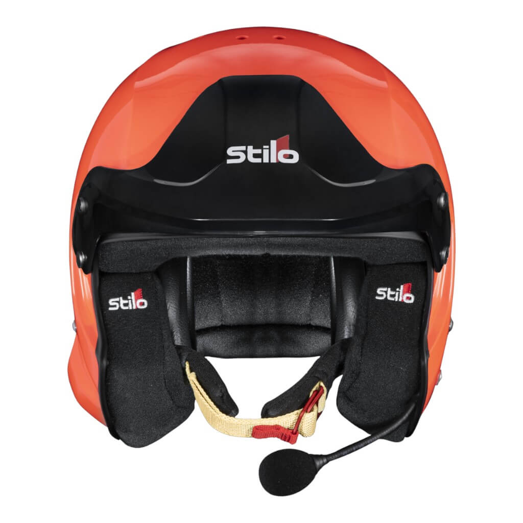 STILO DA0114EF2X58 Helmet Venti4 Trophy Offshore, FIA 8859-24, Orange/Black, Size 58 Photo-3 