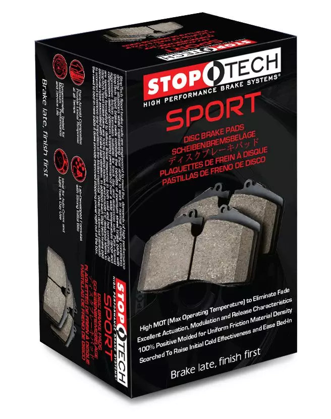 STOPTECH 309.10010 Brake Pads Sport with Shims for SUBARU STI, MITSUBISHI EVO, MEGANE RS Photo-3 